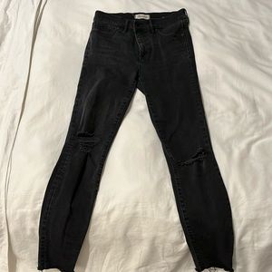 Madewell gray skinny jeans size 28T